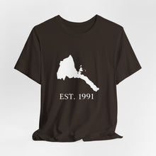 Load image into Gallery viewer, Eritrea White Map Unisex Tee - Est 1991