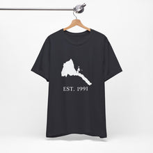 Load image into Gallery viewer, Eritrea White Map Unisex Tee - Est 1991