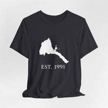 Load image into Gallery viewer, Eritrea White Map Unisex Tee - Est 1991
