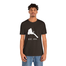 Load image into Gallery viewer, Eritrea White Map Unisex Tee - Est 1991
