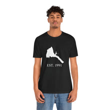 Load image into Gallery viewer, Eritrea White Map Unisex Tee - Est 1991
