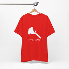 Load image into Gallery viewer, Eritrea White Map Unisex Tee - Est 1991
