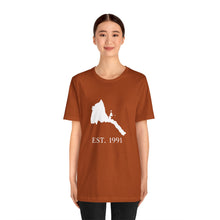 Load image into Gallery viewer, Eritrea White Map Unisex Tee - Est 1991
