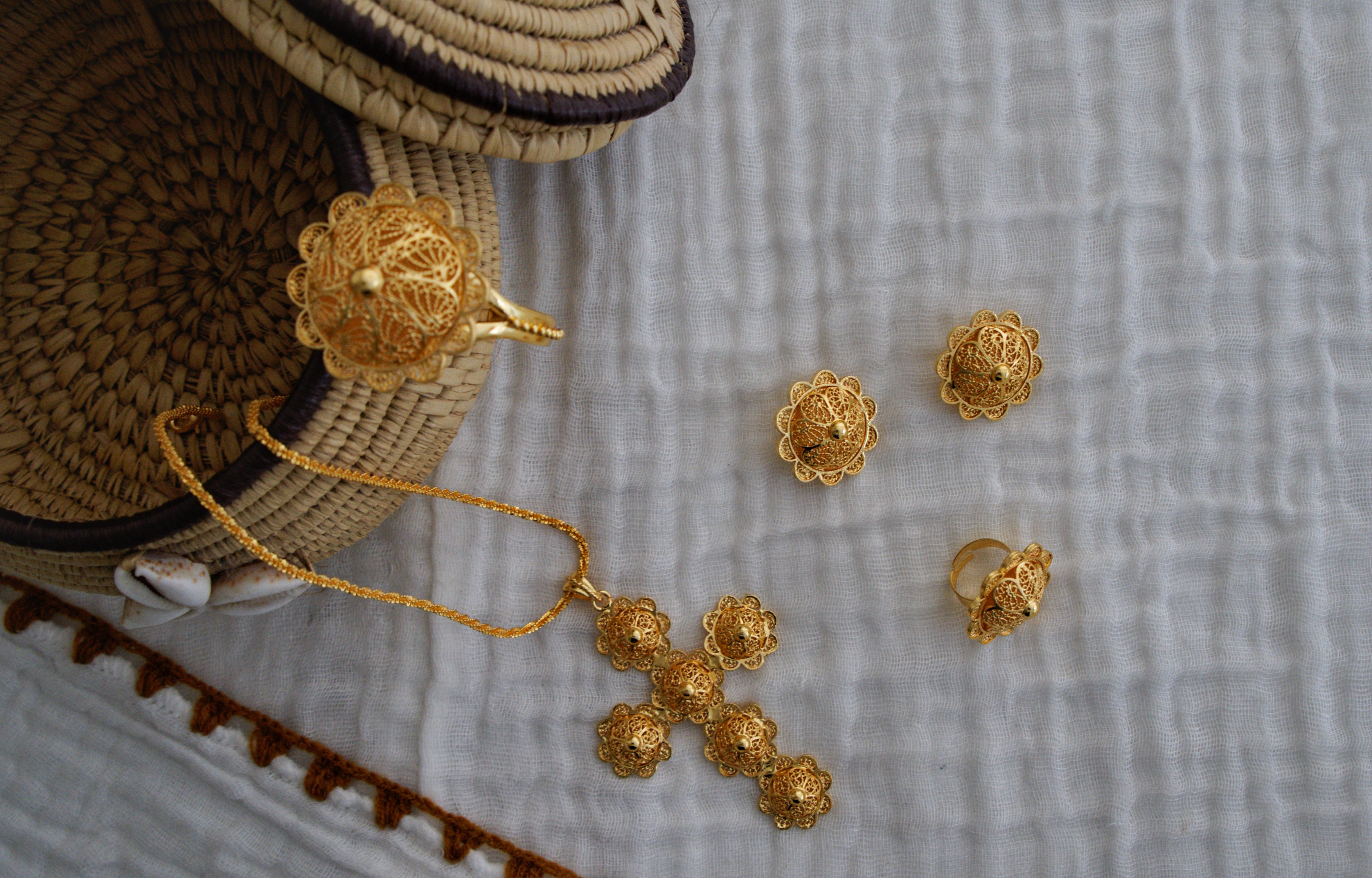 Fiori Cross Set Habesha Jewellery – Chided Fashion